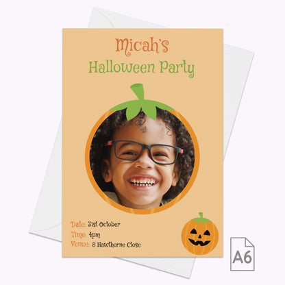 Halloween Monster Party Invites | Pack of 10 Personalised A6 Portrait Party Invitations