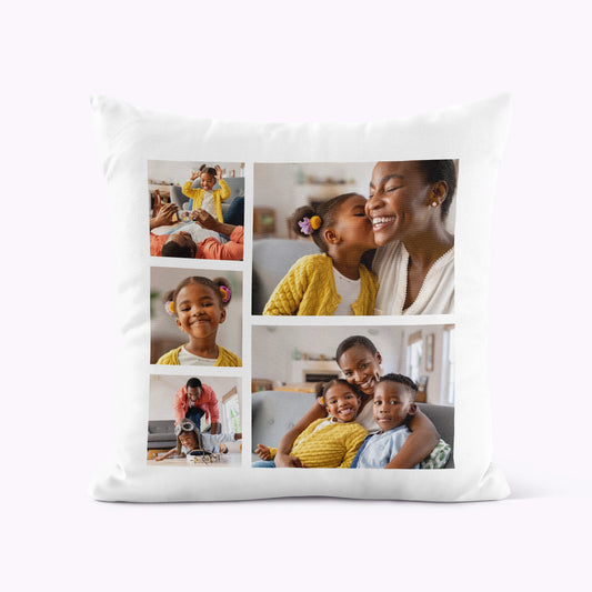 5 Photo Personalised Cushion