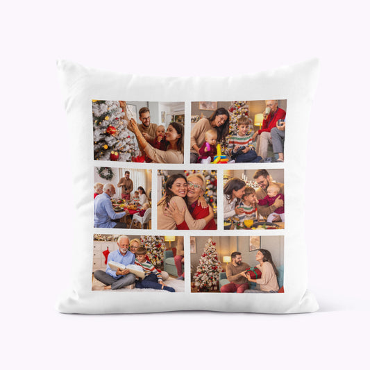 7 Photo Personalised Cushion