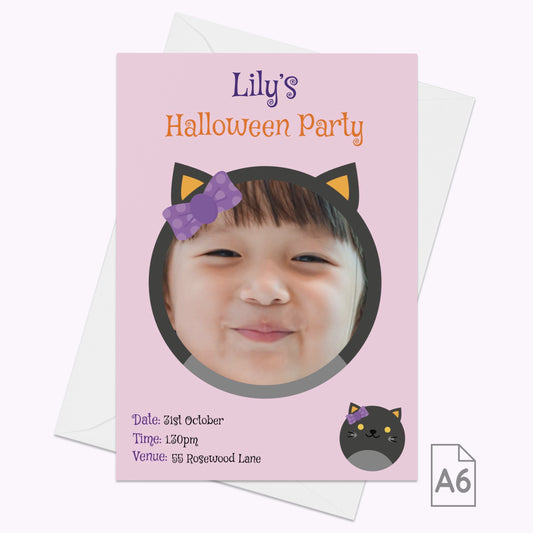 Halloween Monster Party Invites | Pack of 10 Personalised A6 Portrait Party Invitations