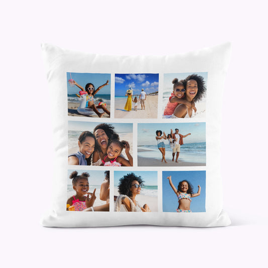 8 Photo Personalised Cushion