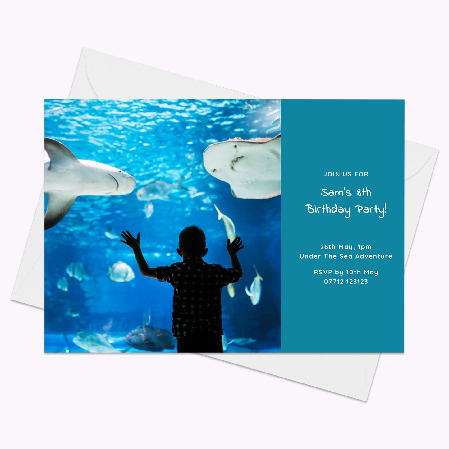 Pack of 10 'Create Your Own' Personalised Landscape A5 Invites