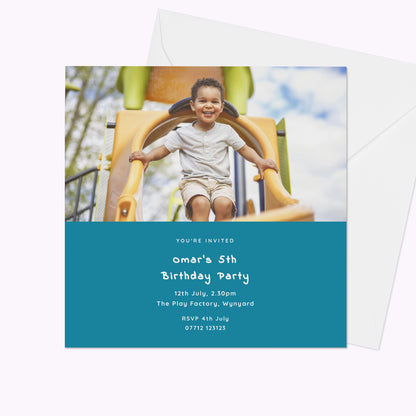 Pack of 10 'Create Your Own' Personalised 12cm x 12cm Invites
