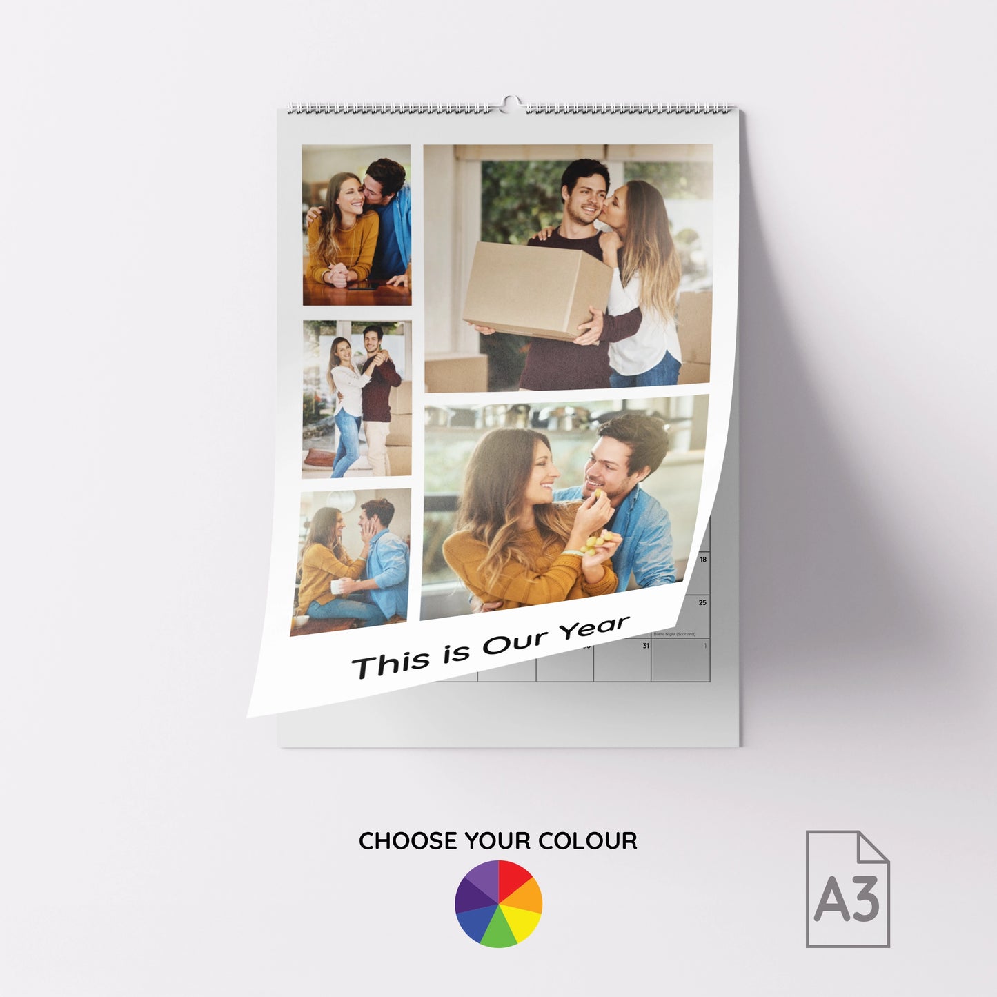 Personalised A3 Photo Wall Calendar