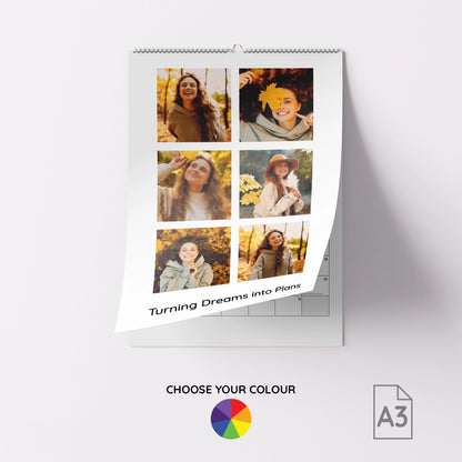 Personalised A3 Photo Wall Calendar