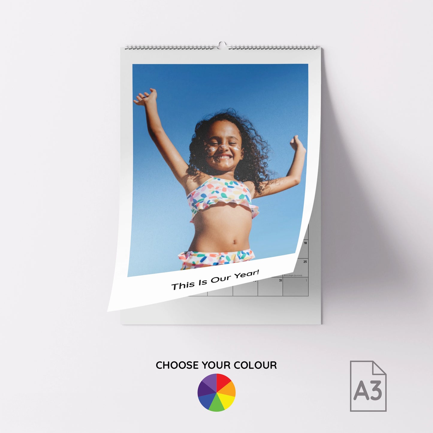 Personalised A3 Photo Wall Calendar
