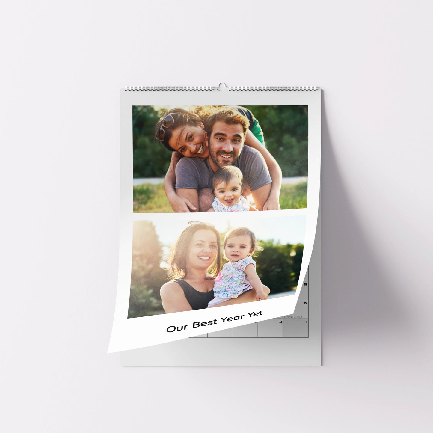 Personalised A3 Photo Wall Calendar