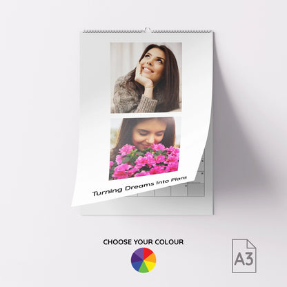 Personalised A3 Photo Wall Calendar