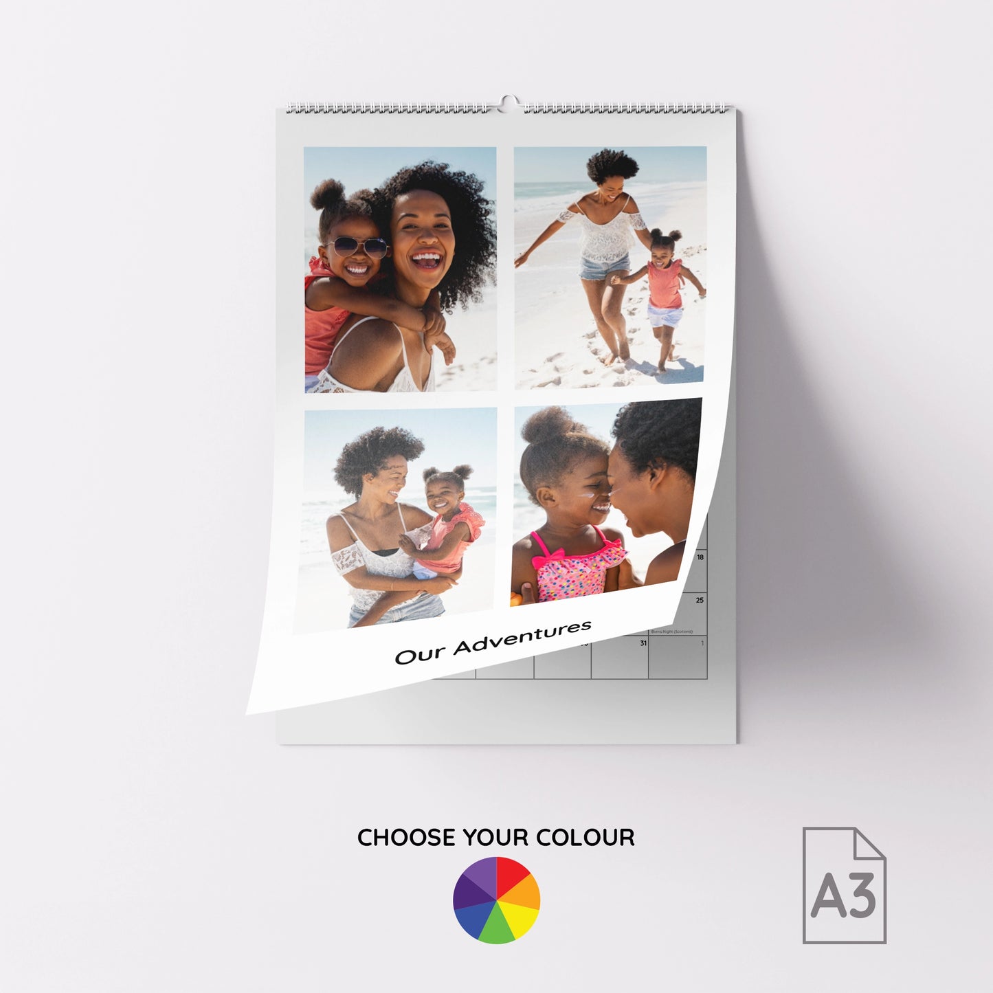 Personalised A3 Photo Wall Calendar