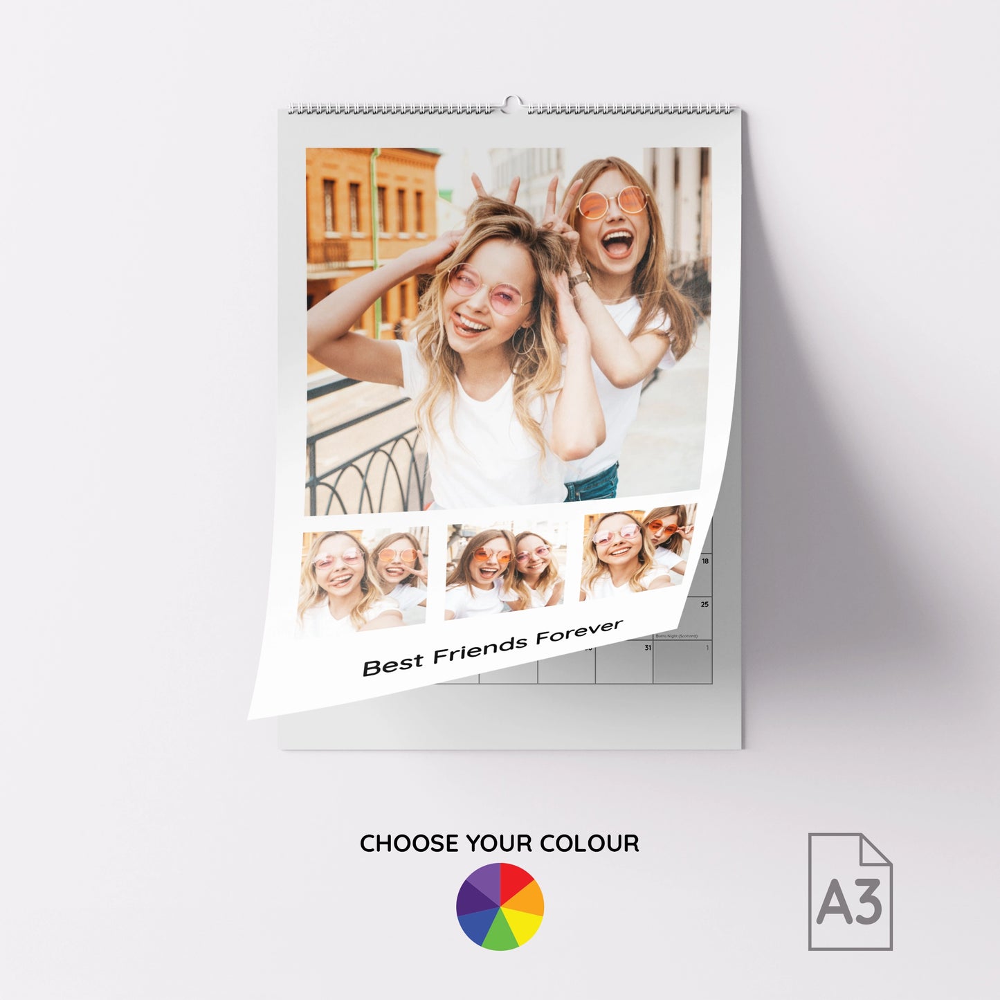 Personalised A3 Photo Wall Calendar