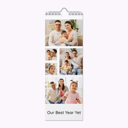 Personalised Slim Photo Wall Calendar
