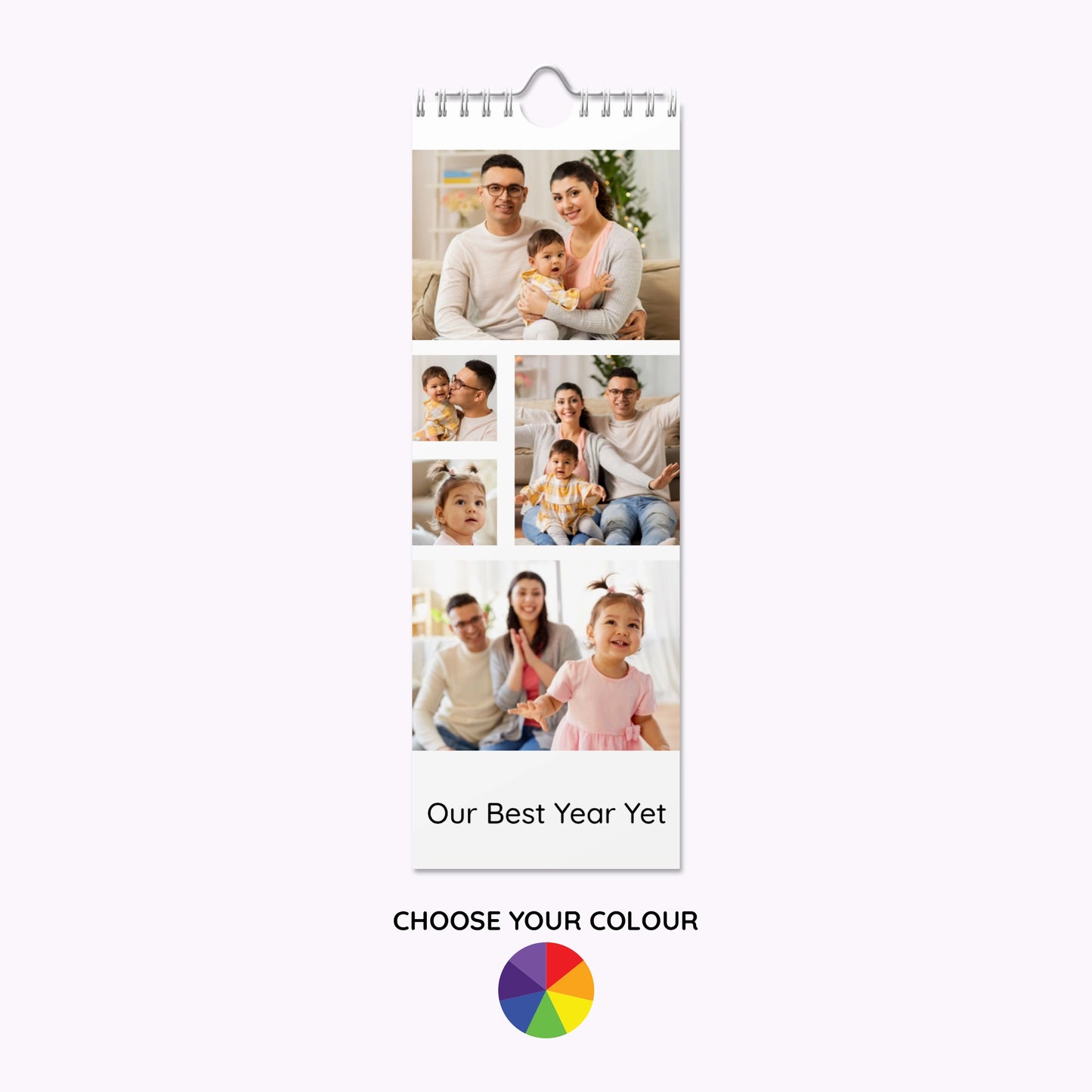 Personalised Slim Photo Wall Calendar