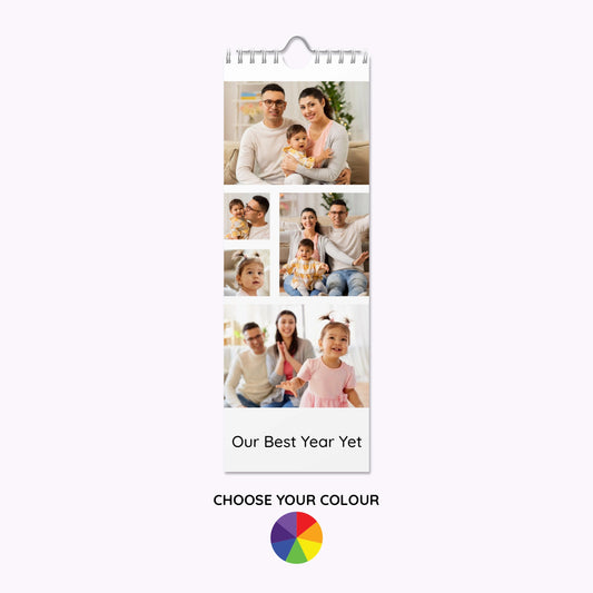 Personalised Slim Photo Wall Calendar