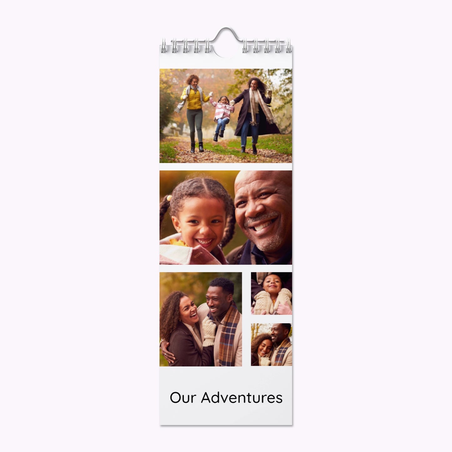 Personalised Slim Photo Wall Calendar