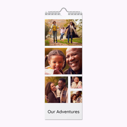 Personalised Slim Photo Wall Calendar