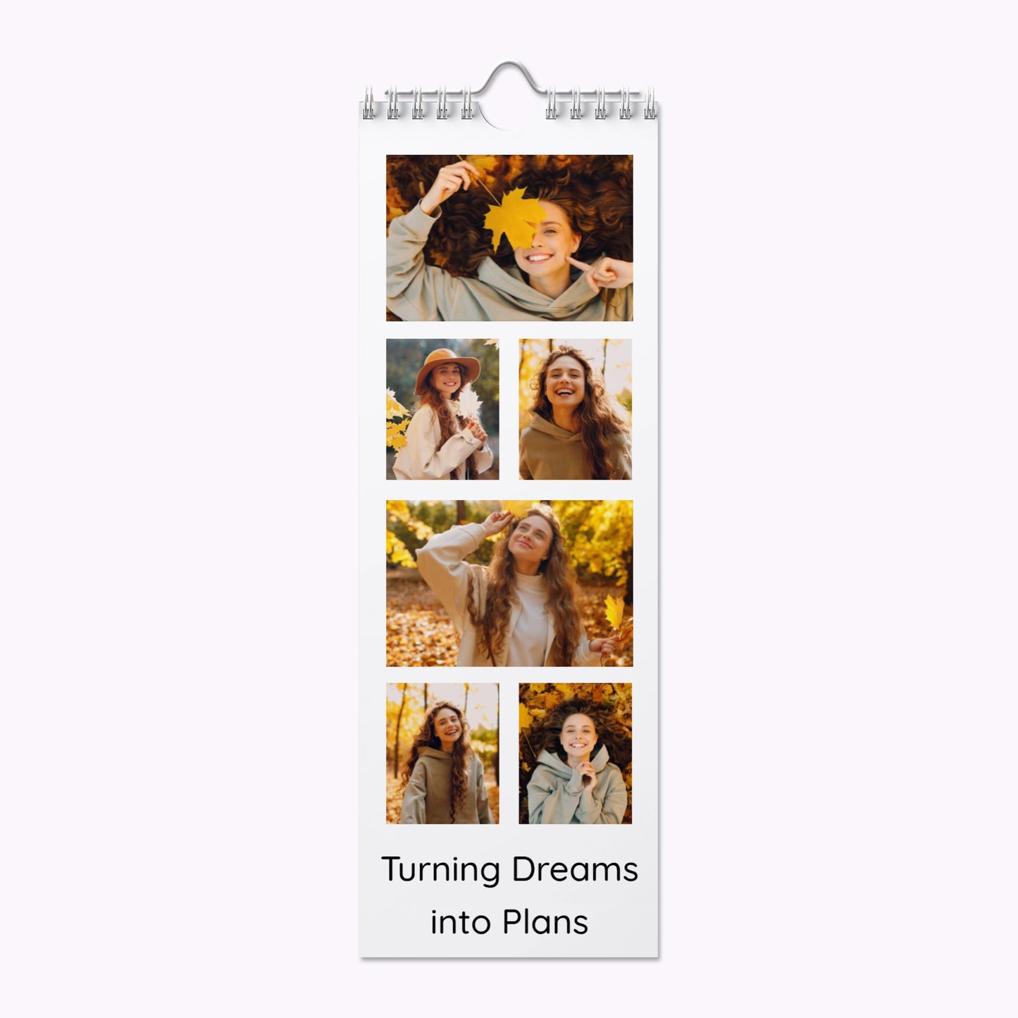 Personalised Slim Photo Wall Calendar
