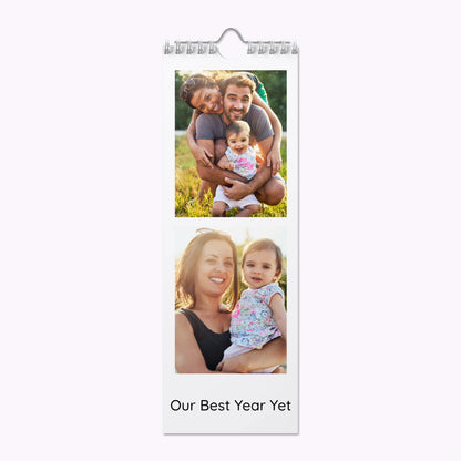 Personalised Slim Photo Wall Calendar