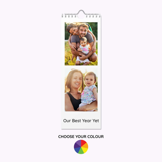 Personalised Slim Photo Wall Calendar