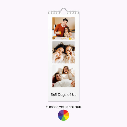 Personalised Slim Photo Wall Calendar