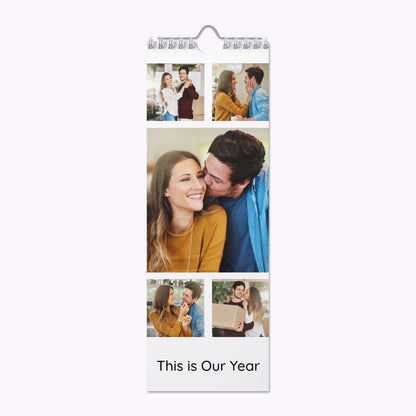 Personalised Slim Photo Wall Calendar