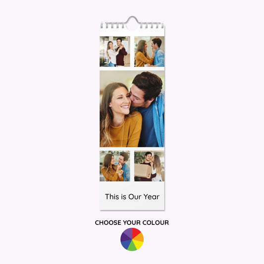 Personalised Slim Photo Wall Calendar
