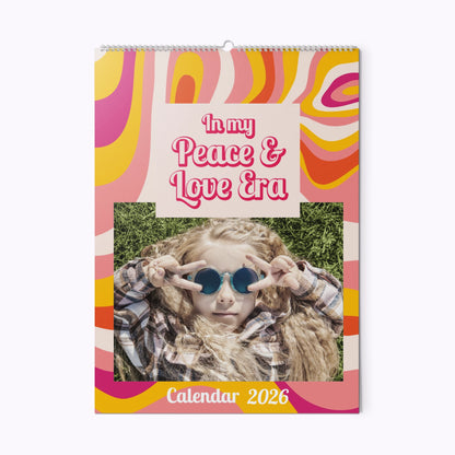 In My Peace & Love Era | Personalised A3 Photo Wall Calendar