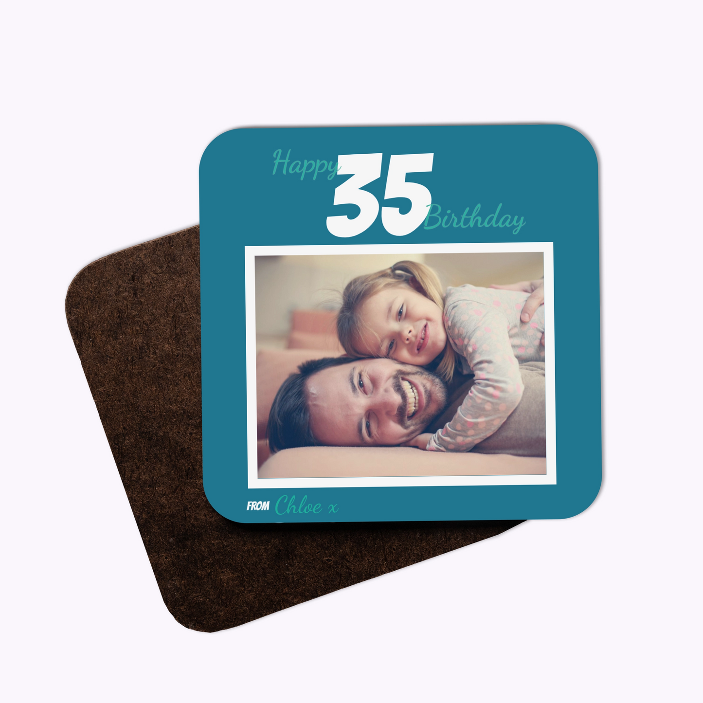 Legendary Birthday | Individual Personalised Wooden Photo Coaster