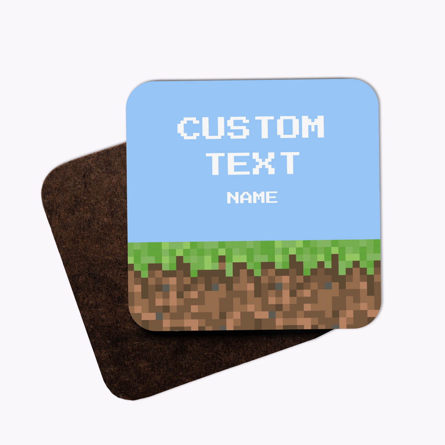 Pixel Block | Individual Personalised Wooden Photo Coaster