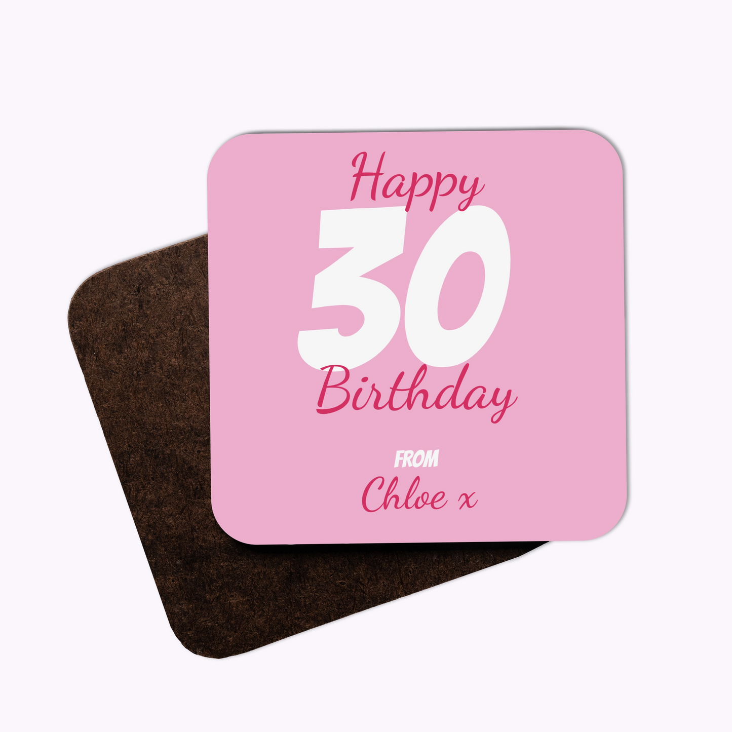 Fabulous Birthday | Individual Personalised Wooden Birthday Photo Coaster