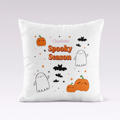 Spooky Season | Personalised Halloween 45 x 45cm Cushion Cover with Insert