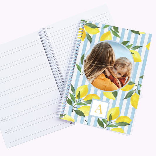 Citrus Bloom | A5 Personalised Photo Ring Bound Weekly Organiser