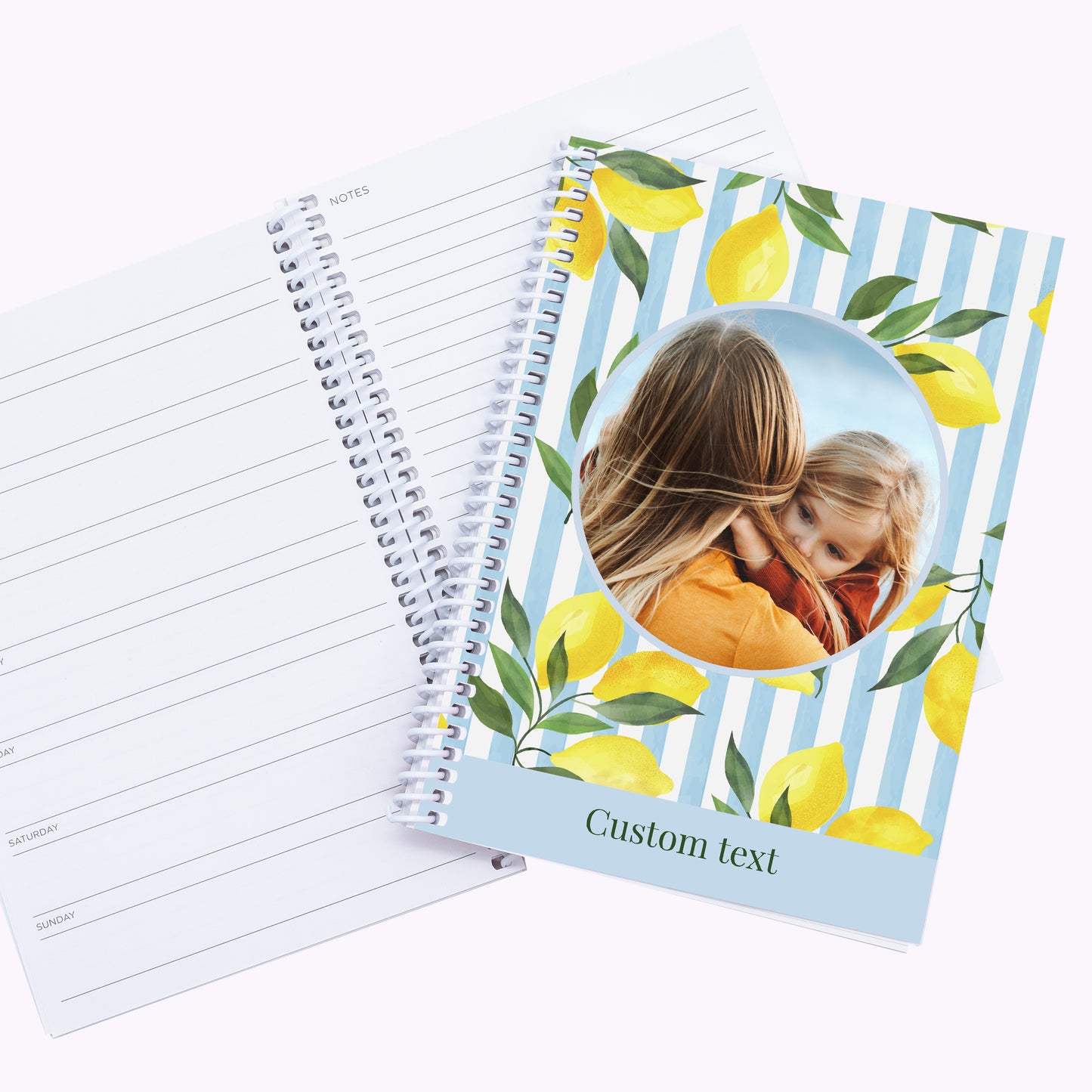 Citrus Bloom | A5 Personalised Photo Ring Bound Weekly Organiser