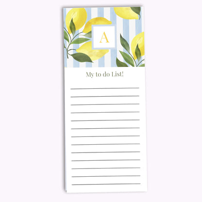 Citrus Bloom | Personalised Photo Shopping List Notepad - Tear-Off Pages
