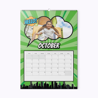 Comic Book | Personalised A4 Photo Wall Calendar