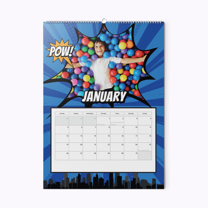 Comic Book | Personalised A3 Photo Wall Calendar