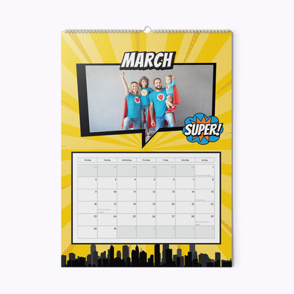 Comic Book | Personalised A3 Photo Wall Calendar