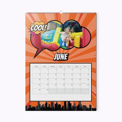 Comic Book | Personalised A3 Photo Wall Calendar