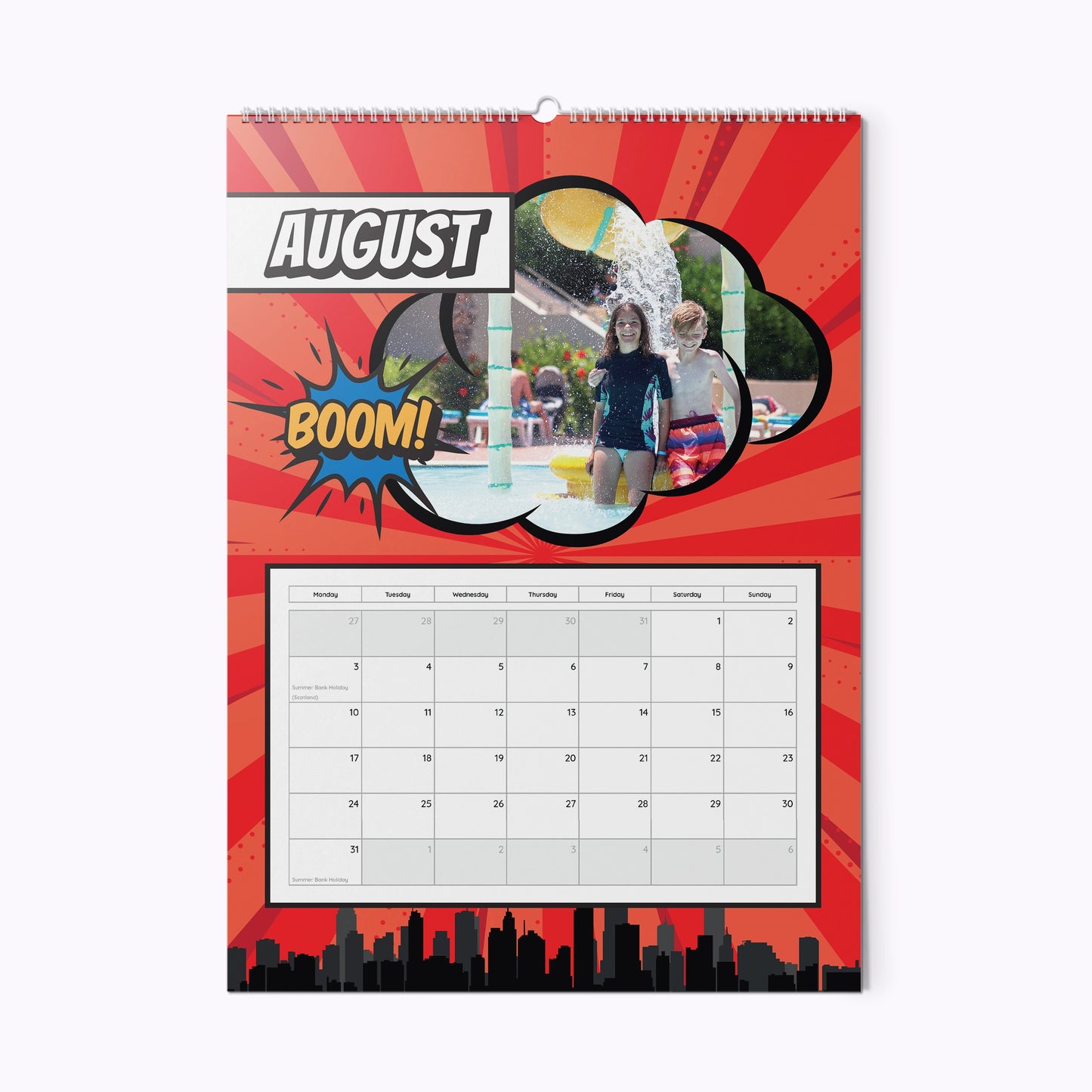 Comic Book | Personalised A3 Photo Wall Calendar