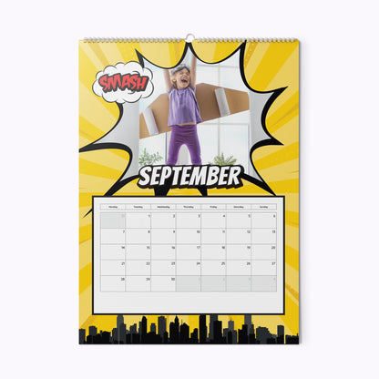 Comic Book | Personalised A4 Photo Wall Calendar