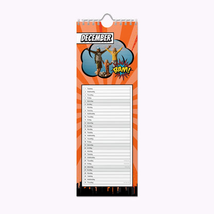 Comic Book | Personalised Slim Photo Wall Calendar