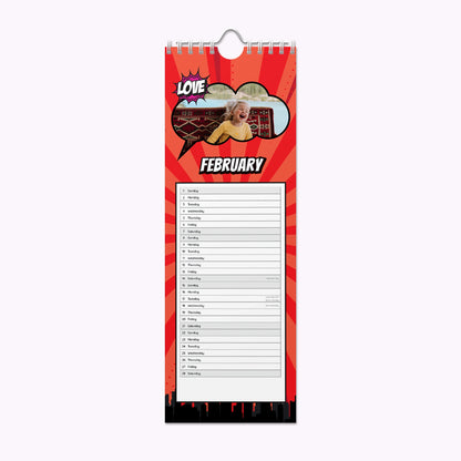 Comic Book | Personalised Slim Photo Wall Calendar