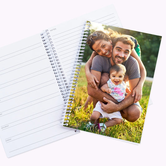 A5 Personalised Photo Ring Bound Weekly Organiser