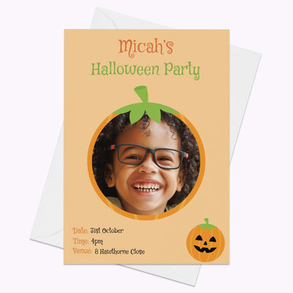 Halloween Monster Party Invites | Pack of 10 Personalised A6 Portrait Party Invitations