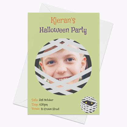 Halloween Monster Party Invites | Pack of 10 Personalised A6 Portrait Party Invitations