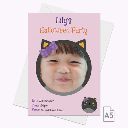 Halloween Monster Party Invites | Pack of 10 Personalised A5 Portrait Party Invitations