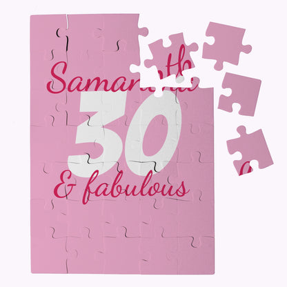 Fabulous Birthday | Design Your Own Birthday Puzzle - 35 Piece Personalised Jigsaw