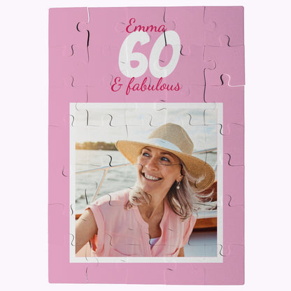 Fabulous Birthday | Design Your Own Birthday Puzzle - 35 Piece Personalised Jigsaw