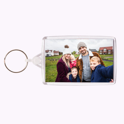 Double-Sided Personalised Acrylic Photo Keyring