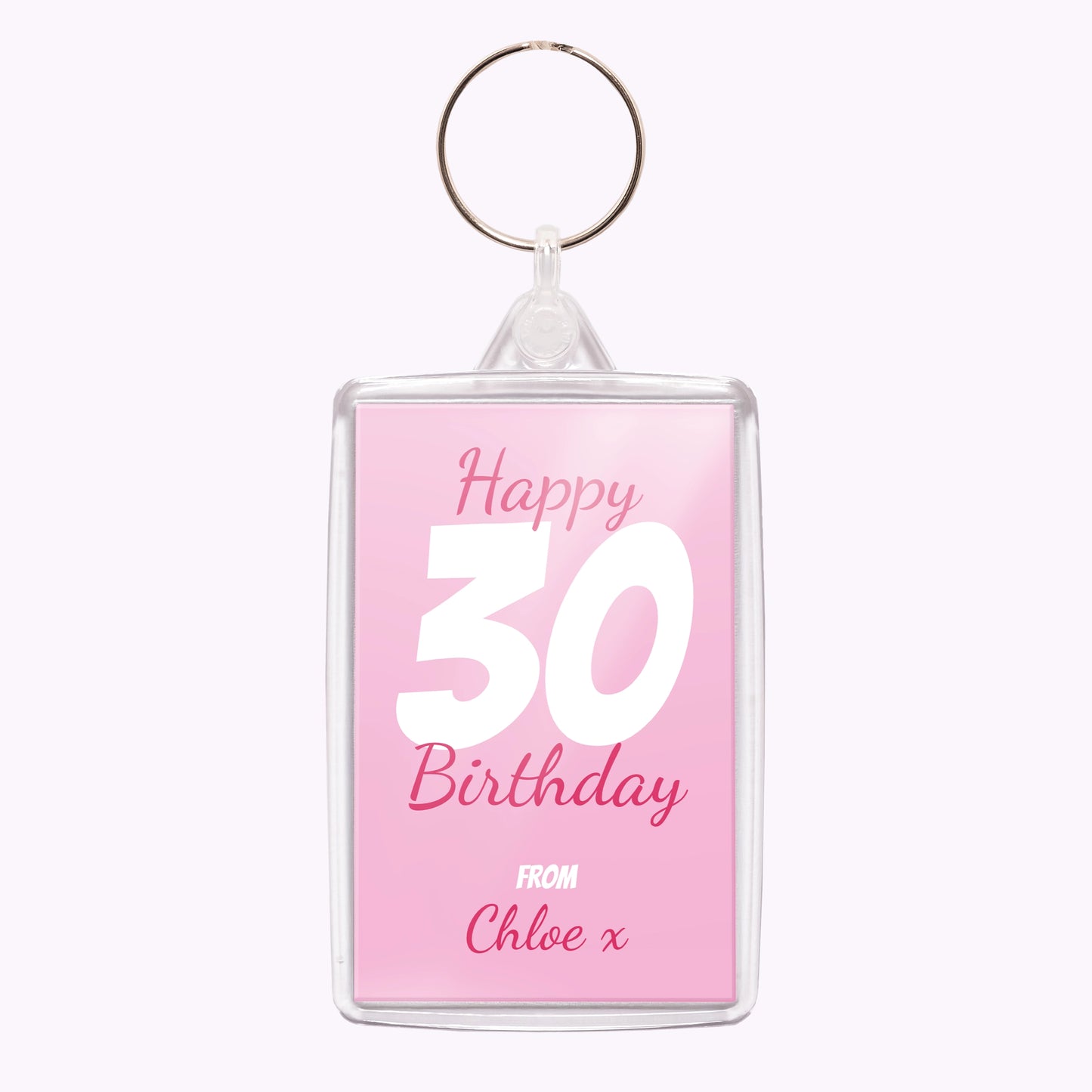 Fabulous Birthday | Personalised Birthday Acrylic Keyring