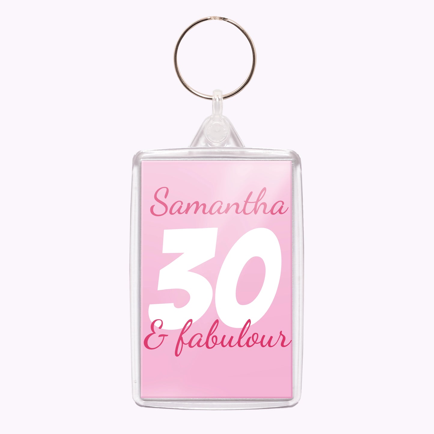 Fabulous Birthday | Personalised Birthday Acrylic Keyring